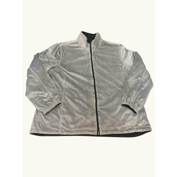 Reversible Quilted & Faux Suede Jacket With Zipper & Elastic Cuffs - Picture 9 of 9